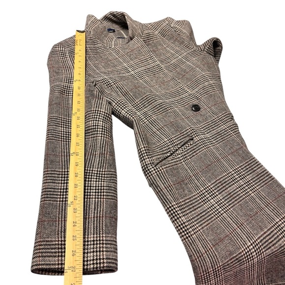 Cole Haan Wool Blend Plaid Overcoat Jacket Women’s Size 10 - Picture 15 of 15